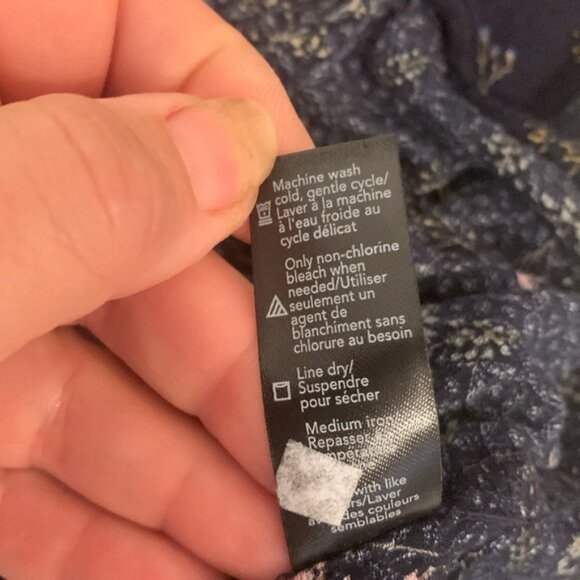 George Navy Blue Floral Cold Shoulder Top - Picture 8 of 8